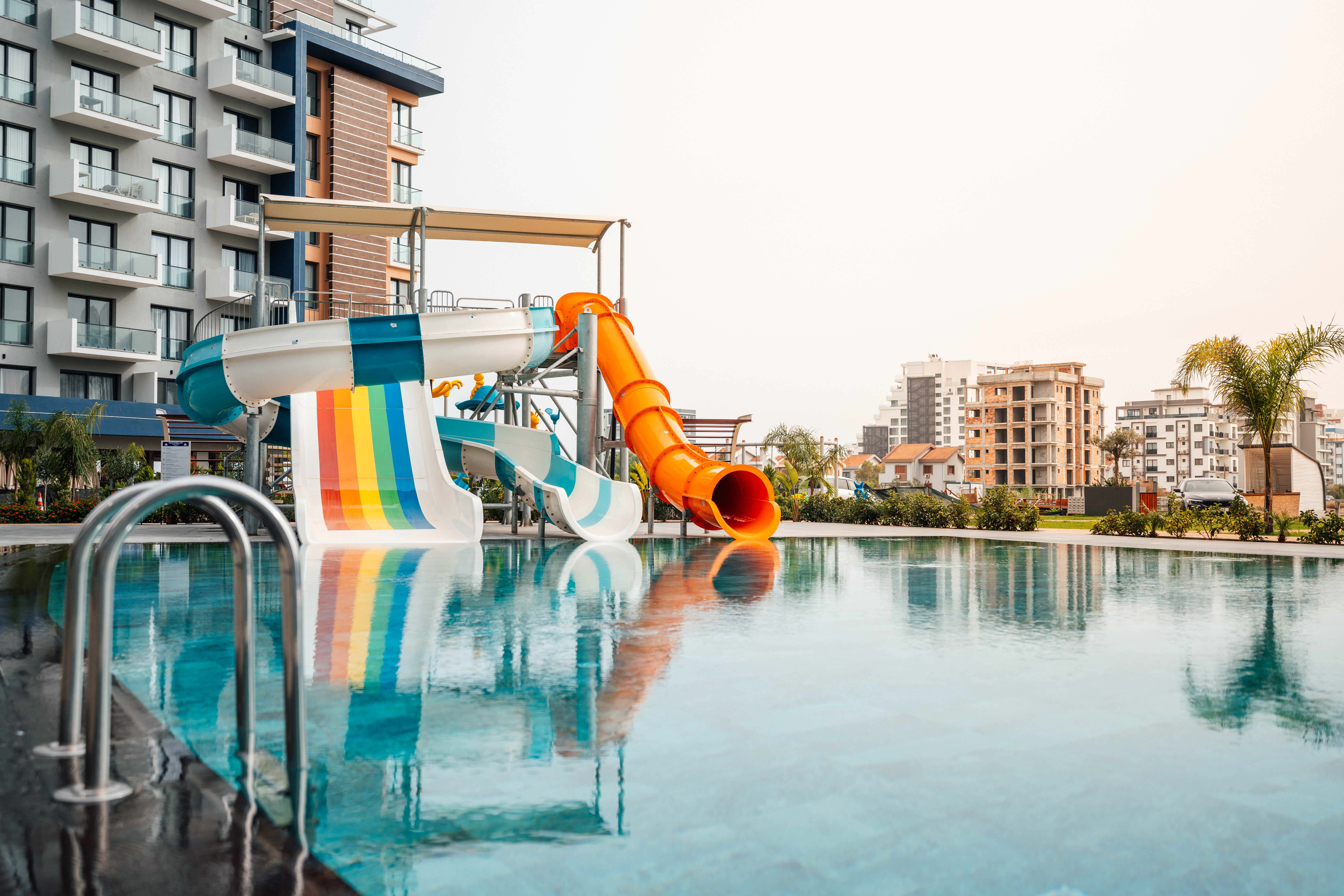 Pool with Water Slides